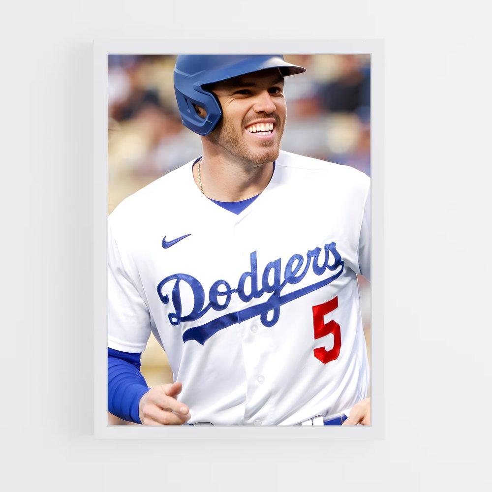 Poster Freddie freeman – affiche Baseball (vue 3)